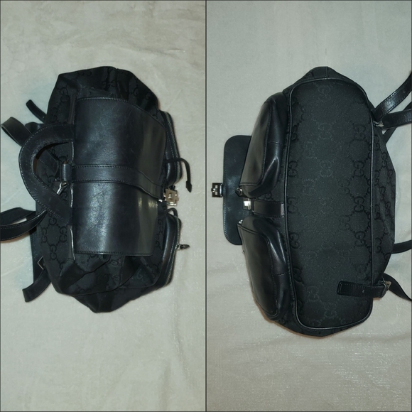 Authentic Gucci Jackie Canvas/ Leather Backpack (unisex) - Picture 5 of 9